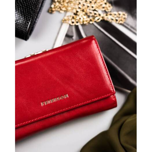 Leather wallet RFID PETERSON PTN 42108-SGN