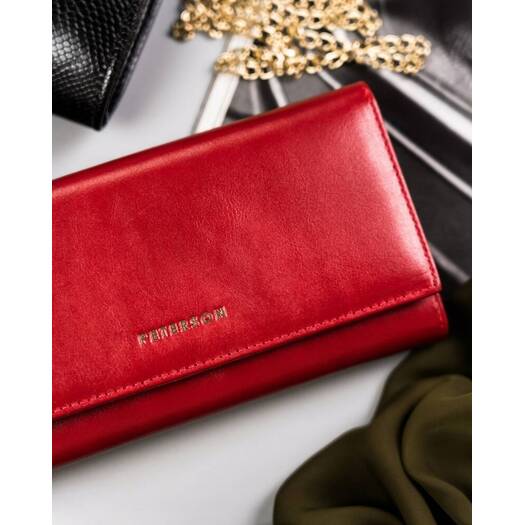 Leather wallet RFID PETERSON PTN 42122-SGN