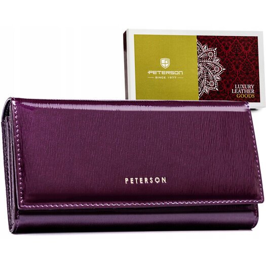 Leather wallet RFID PETERSON PTN 42122-SH