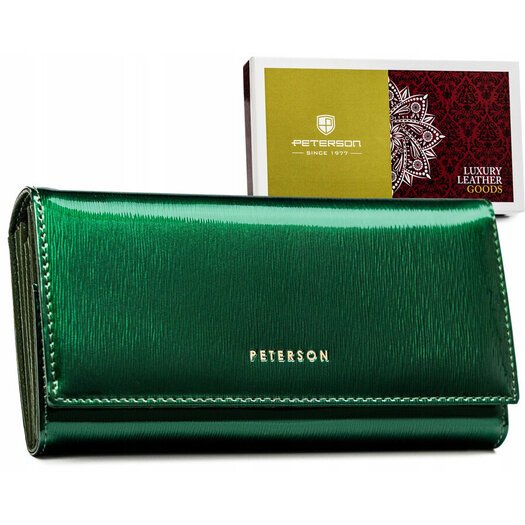 Leather wallet RFID PETERSON PTN 42122-SH