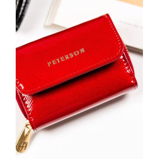 Leather wallet RFID PETERSON PTN 423229-SAF