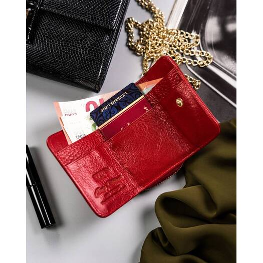 Leather wallet RFID PETERSON PTN 423229-SGN