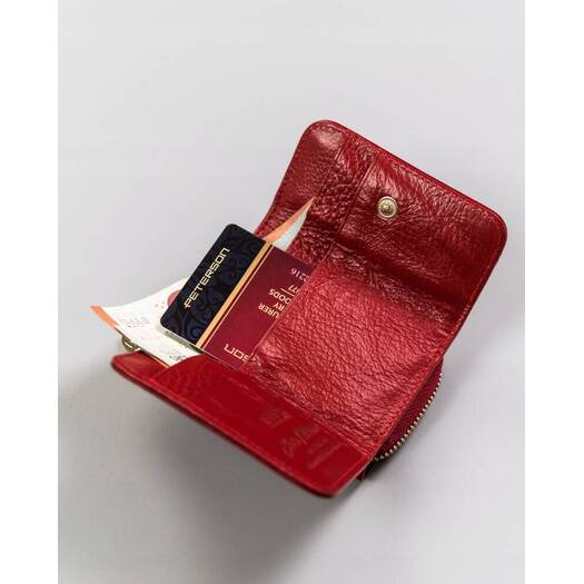 Leather wallet RFID PETERSON PTN 423229-SGN