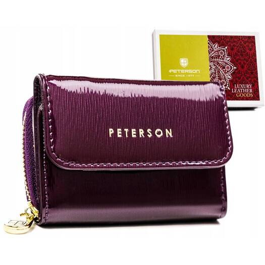 Leather wallet RFID PETERSON PTN 423229-SH