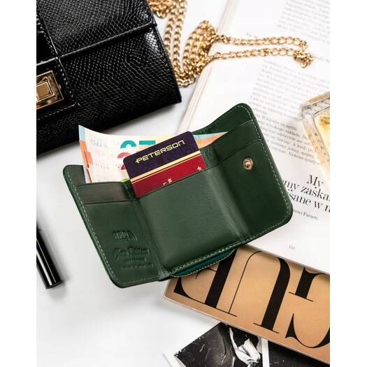 Leather wallet RFID PETERSON PTN 423229-SH