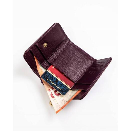 Leather wallet RFID PETERSON PTN 423229-SH