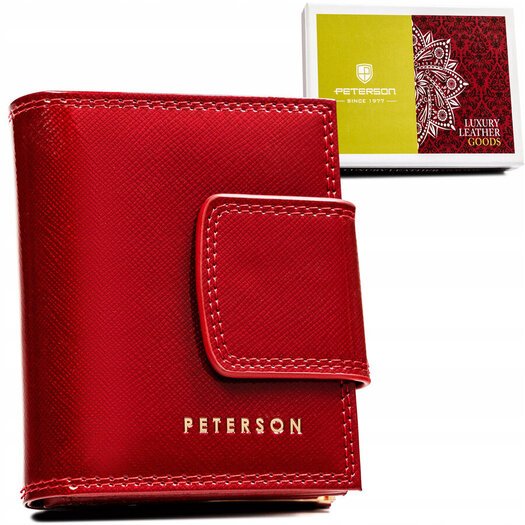 Leather wallet RFID PETERSON PTN 42329-SAF