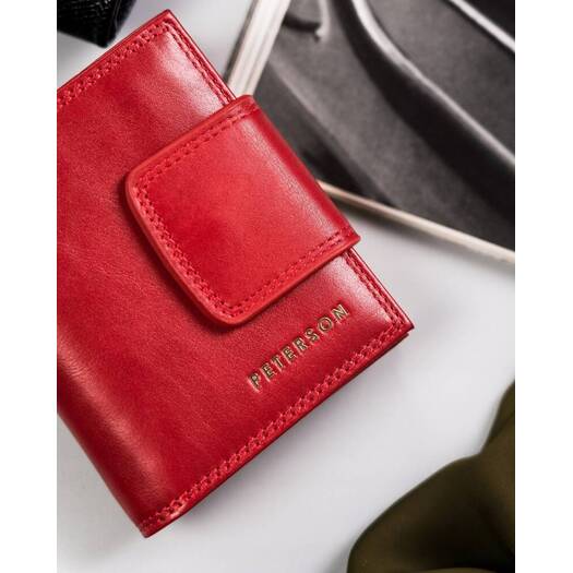 Leather wallet RFID PETERSON PTN 42329-SGN