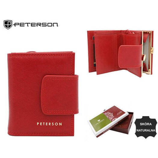 Leather wallet RFID PETERSON PTN 42329-SGN