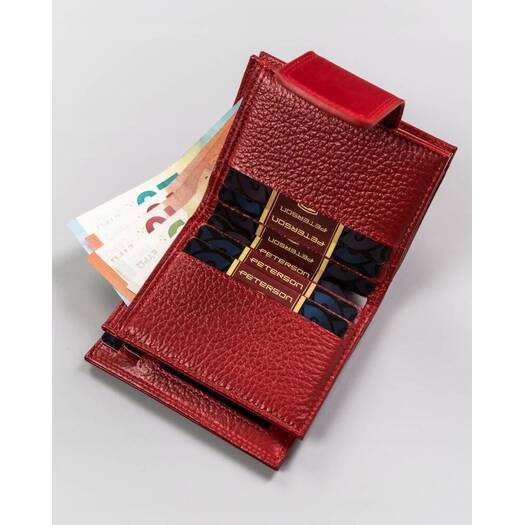 Leather wallet RFID PETERSON PTN 42329-SGN