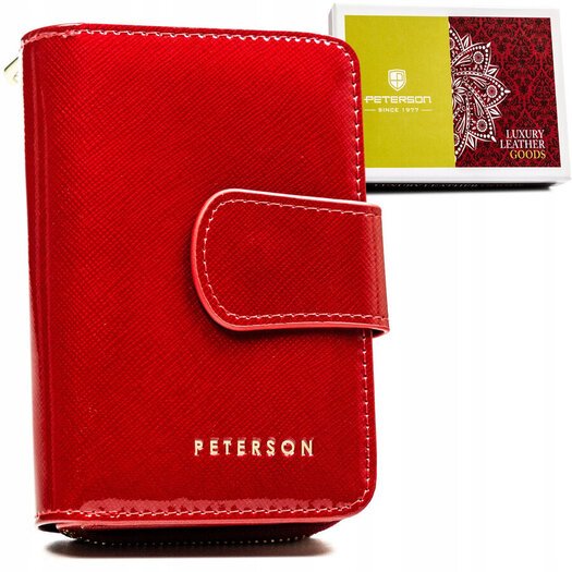 Leather wallet RFID PETERSON PTN 425214-SAF