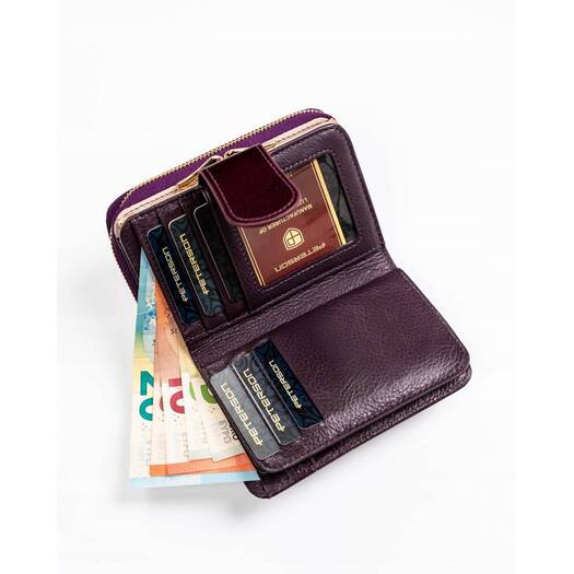 Leather wallet RFID PETERSON PTN 425214-SH