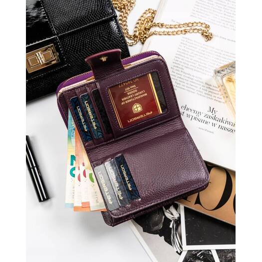 Leather wallet RFID PETERSON PTN 425214-SH