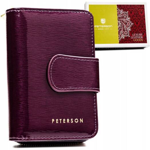 Leather wallet RFID PETERSON PTN 425214-SH