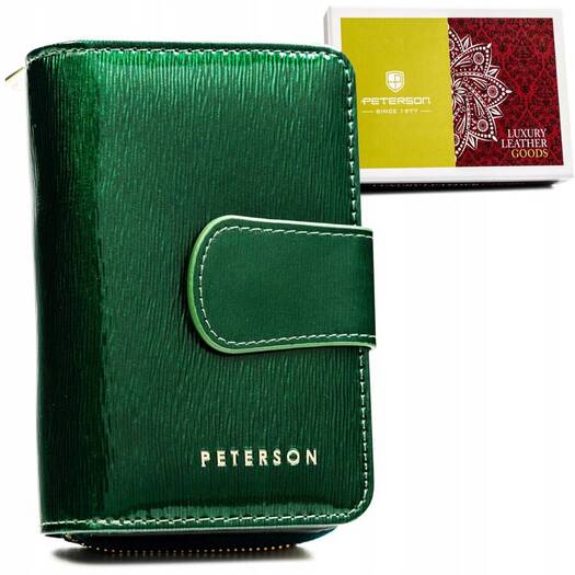 Leather wallet RFID PETERSON PTN 425214-SH