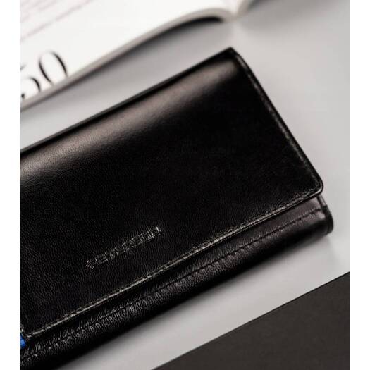 Leather wallet RFID PETERSON PTN RD-32-GCL-A