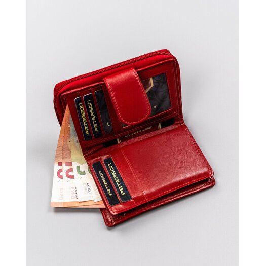 Leather wallet RFID PETERSON PTN RD-41-GCL