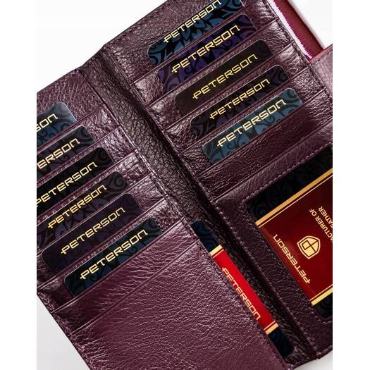 Leather wallet RFID PETESON PTN 42100-SH