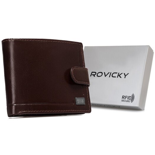 Leather wallet RFID ROVICKY CPR-022-BAR