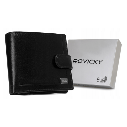 Leather wallet RFID ROVICKY CPR-022-BAR