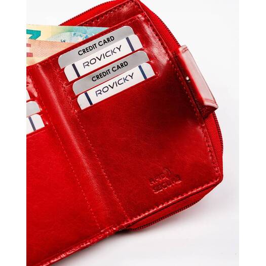 Leather wallet RFID ROVICKY CPR-122-BAR