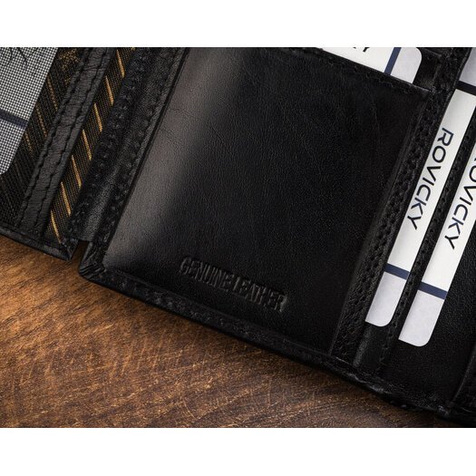 Leather wallet RFID ROVICKY CPR-125-BAR