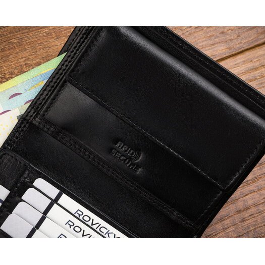 Leather wallet RFID ROVICKY CPR-125-BAR