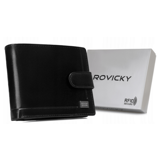 Leather wallet RFID ROVICKY CPR-992L-BAR