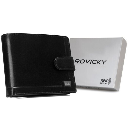 Leather wallet RFID ROVICKY CPR-992L-BAR