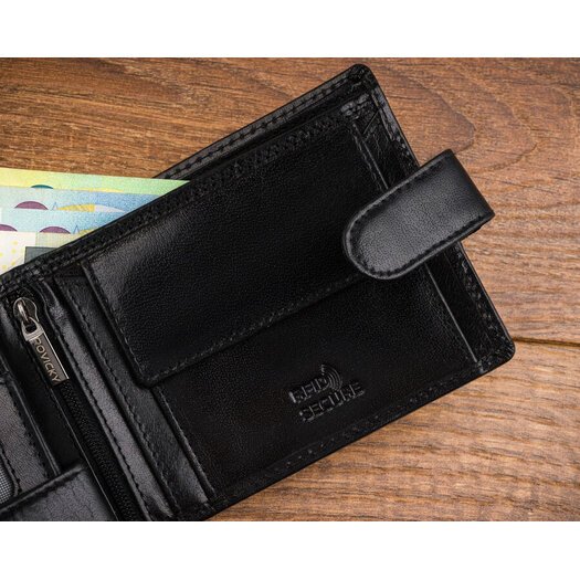 Leather wallet RFID ROVICKY CPR-992L-BAR