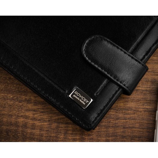 Leather wallet RFID ROVICKY CPR-992L-BAR