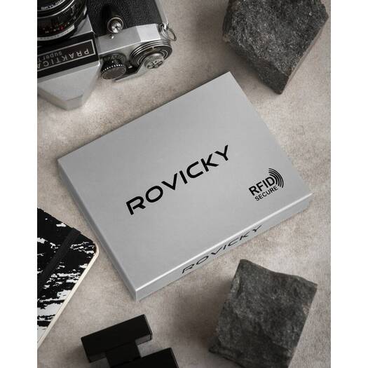 Leather wallet RFID ROVICKY PC-104-BAR