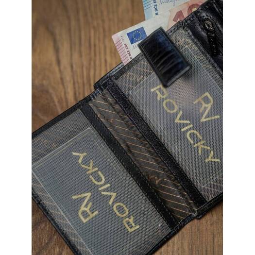 Leather wallet RFID ROVICKY PC-104-BAR