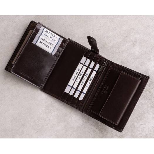 Leather wallet RFID ROVICKY PC-104-BAR