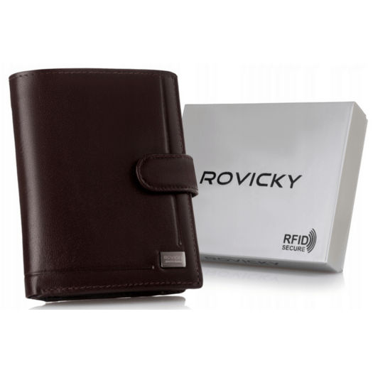 Leather wallet RFID ROVICKY PC-104L-BAR