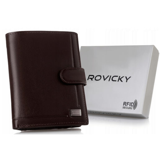 Leather wallet RFID ROVICKY PC-104L-BAR