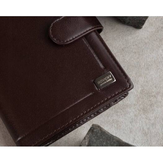 Leather wallet RFID ROVICKY PC-104L-BAR