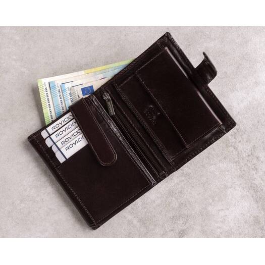 Leather wallet RFID ROVICKY PC-104L-BAR