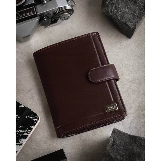 Leather wallet RFID ROVICKY PC-104L-BAR