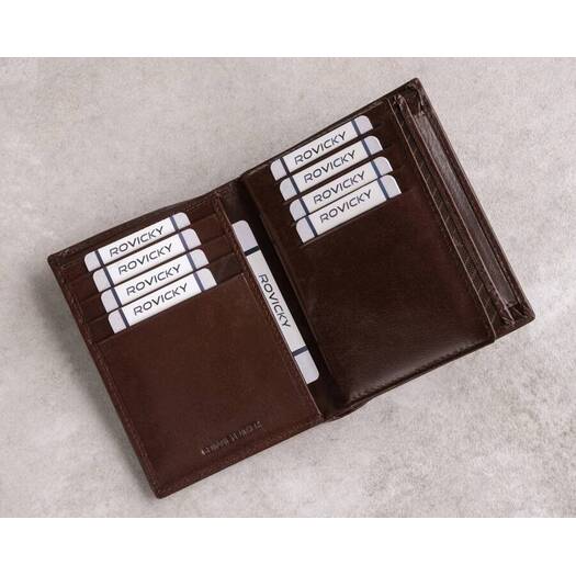 Leather wallet RFID ROVICKY PC-105-BAR