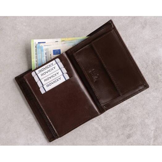 Leather wallet RFID ROVICKY PC-105-BAR