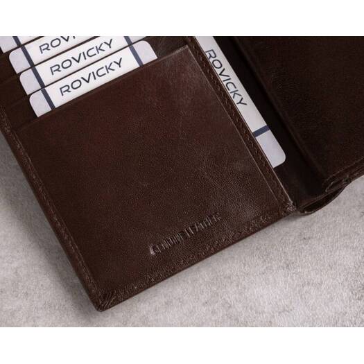 Leather wallet RFID ROVICKY PC-105-BAR