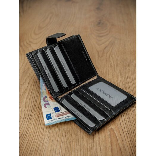 Leather wallet RFID ROVICKY PC-106L-BAR