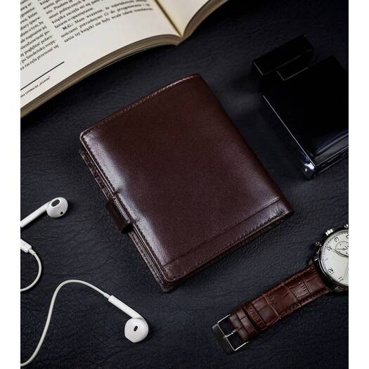 Leather wallet RFID ROVICKY PC-106L-BAR