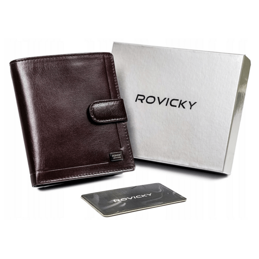 Leather wallet RFID ROVICKY PC-106L-BAR