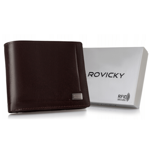 Leather wallet RFID ROVICKY PC-107-BAR