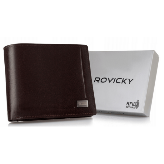 Leather wallet RFID ROVICKY PC-107-BAR