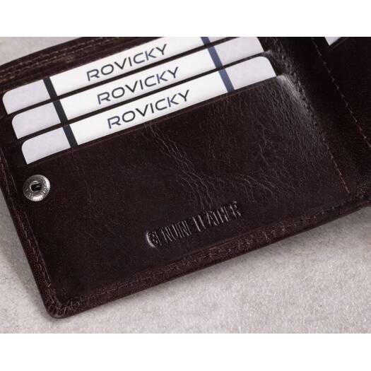 Leather wallet RFID ROVICKY PC-107-BAR