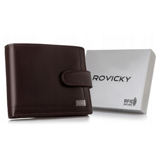 Leather wallet RFID ROVICKY PC-107L-BAR