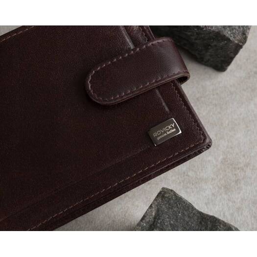 Leather wallet RFID ROVICKY PC-107L-BAR